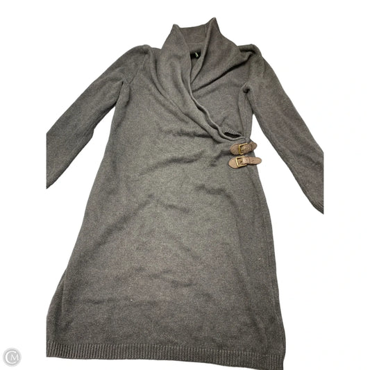 Dress Sweater By Lauren By Ralph Lauren In Grey, Size: L