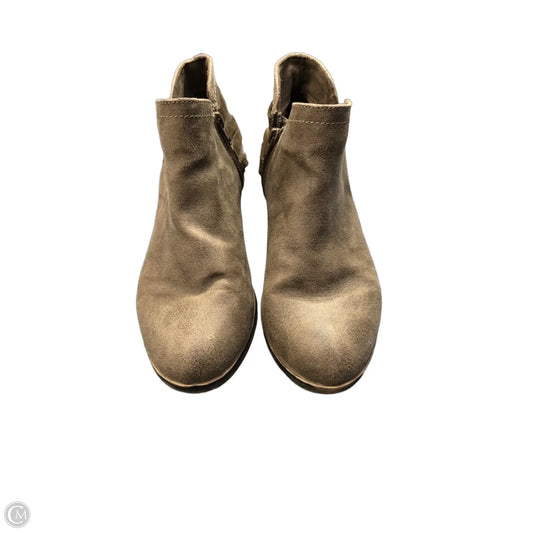 Boots Ankle Heels By Sugar In Taupe, Size: 7.5
