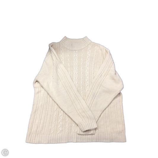 Sweater By Clothes Mentor In Cream, Size: L