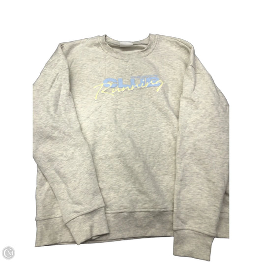 Sweatshirt Crewneck By Wilo In Grey, Size: L