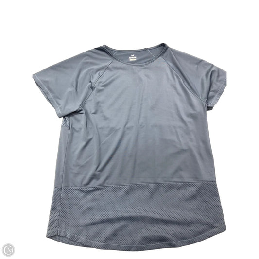 Athletic Top Short Sleeve By Under Armour In Blue, Size: Xl