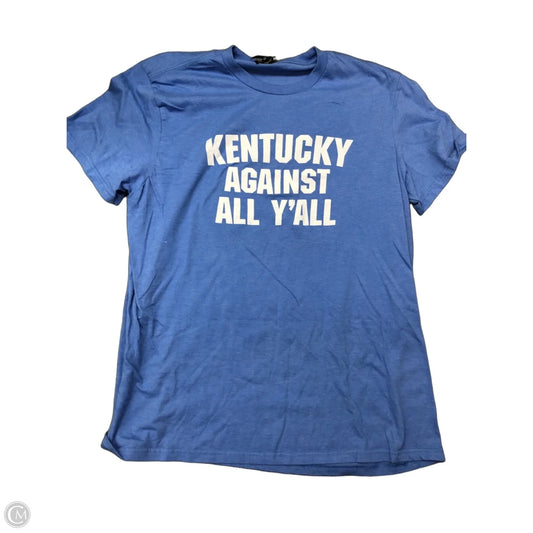 Top Short Sleeve Basic By District In Blue, Size: Xl