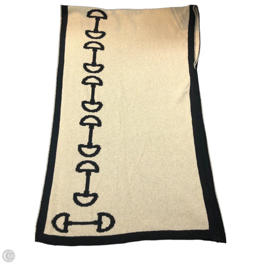 Shawl By Clothes Mentor In Black & Tan, Size: Osfm