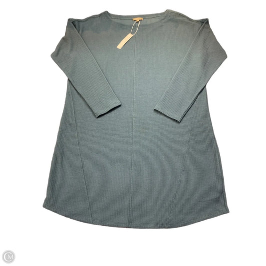 Dress Sweater By Lilla P In Teal, Size: L