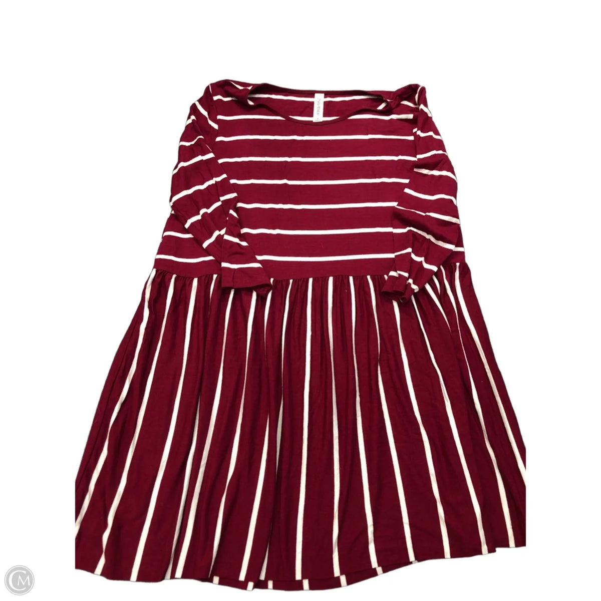 Top 3/4 Sleeve Basic By Zenana In Maroon, Size: S
