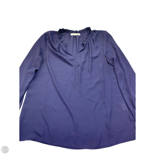 Blouse Long Sleeve By Rose And Olive In Navy, Size: L