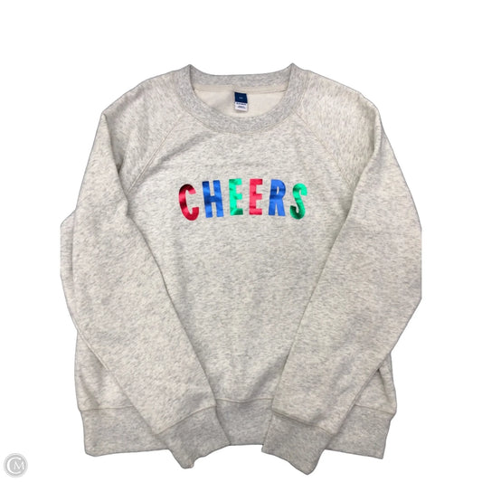 Sweatshirt Crewneck By Old Navy In Grey, Size: Xs