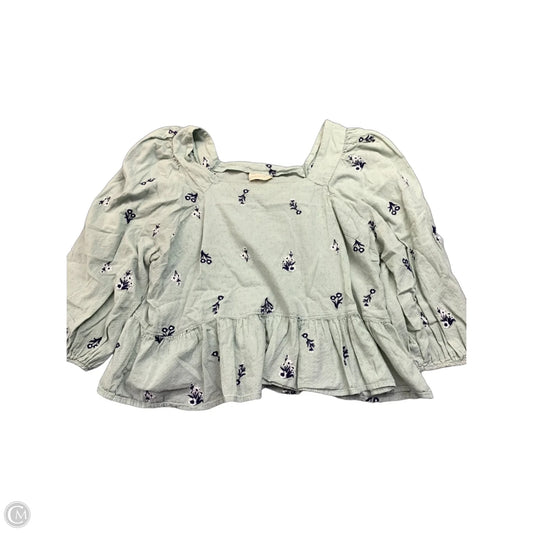 Blouse 3/4 Sleeve By Universal Thread In Green, Size: Xxl