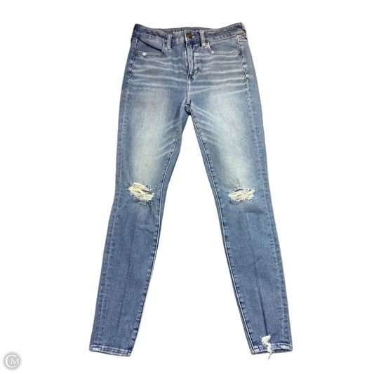 Jeans Jeggings By American Eagle In Blue Denim, Size: 6