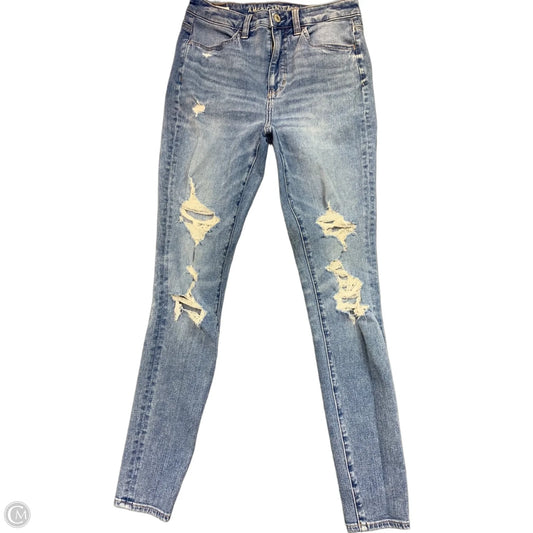 Jeans Jeggings By American Eagle In Blue Denim, Size: 6