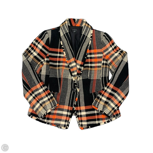 Blazer By Ann Taylor In Black & Orange, Size: 6