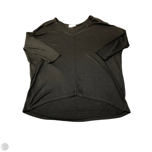 Blouse 3/4 Sleeve By Kerisma In Black, Size: S