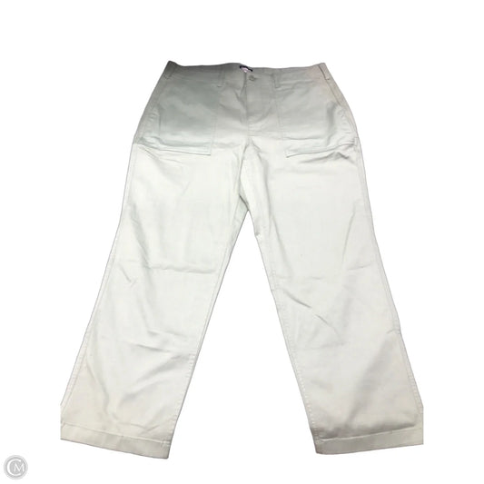Pants Cropped By Lands End In Green, Size: 18
