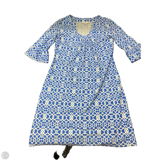 Dress Casual Midi By Jude Connally In Blue & White, Size: S