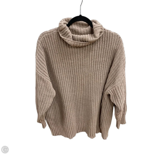 Sweater By Aerie In Tan, Size: L