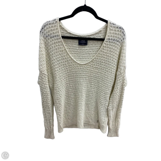 Sweater By Abercrombie And Fitch In Cream, Size: L