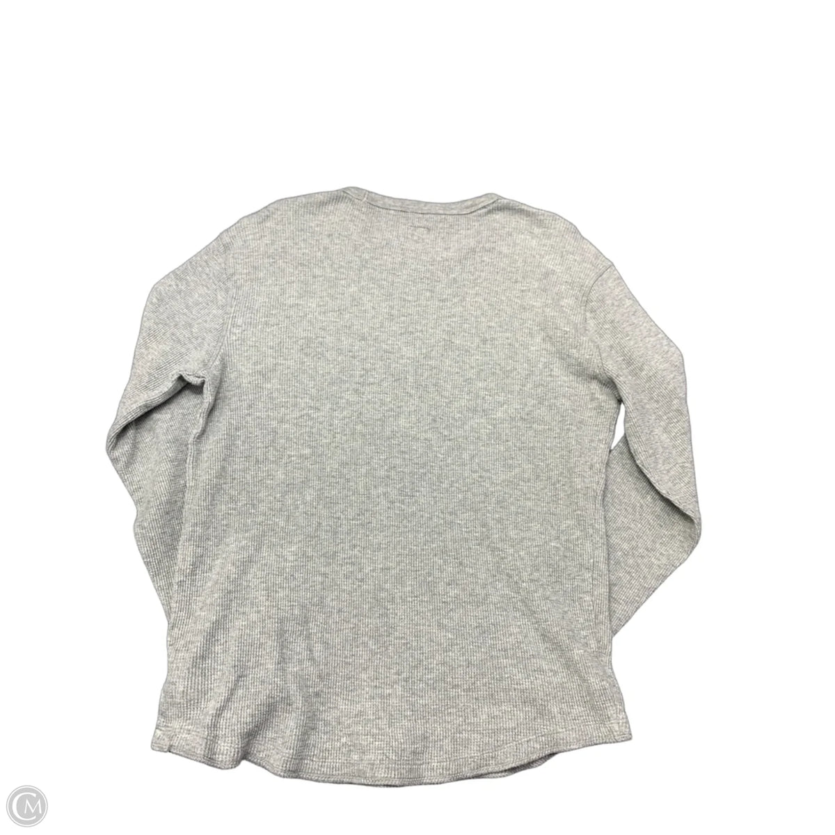 Top Long Sleeve Basic By Gap In Grey, Size: M