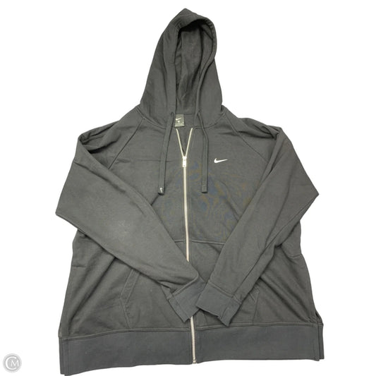 Athletic Jacket By Nike Apparel In Black, Size: Xl