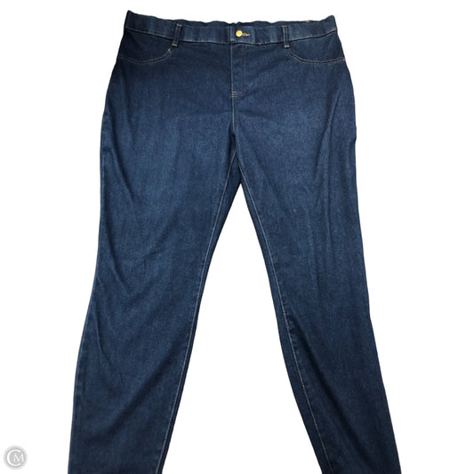 Jeans Jeggings By Time And Tru In Blue Denim, Size: Xxl
