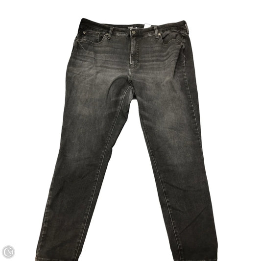 Jeans Skinny By Time And Tru In Black, Size: 18