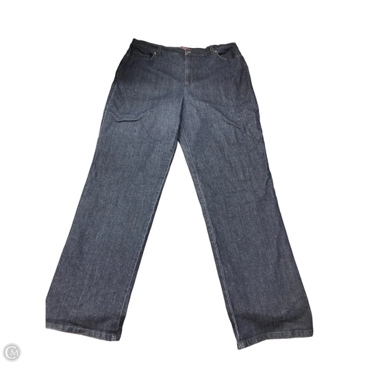Jeans Straight By Gloria Vanderbilt In Blue Denim, Size: 18