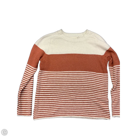 Sweater By Betseys Boutique Shop In Cream & Orange, Size: M