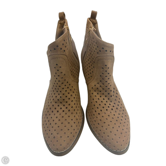 Boots Ankle Heels By Jcp In Tan, Size: 8