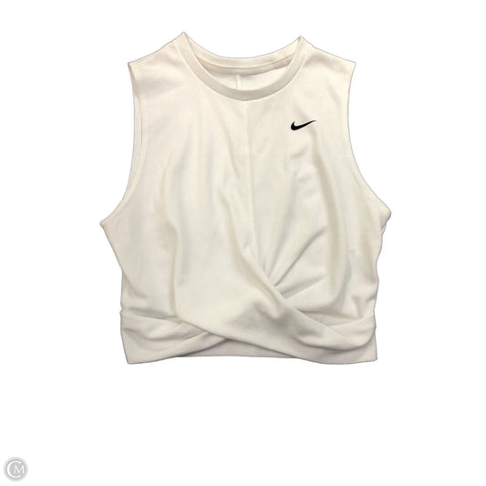 Athletic Tank Top By Nike Apparel In White, Size: M