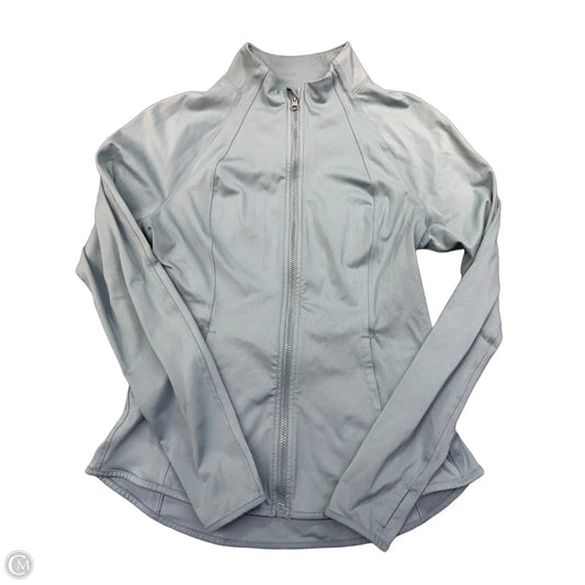 Athletic Jacket By Yogalicious In Blue, Size: L