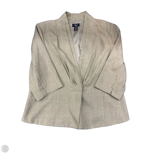 Blazer By Clothes Mentor In Tan, Size: 20