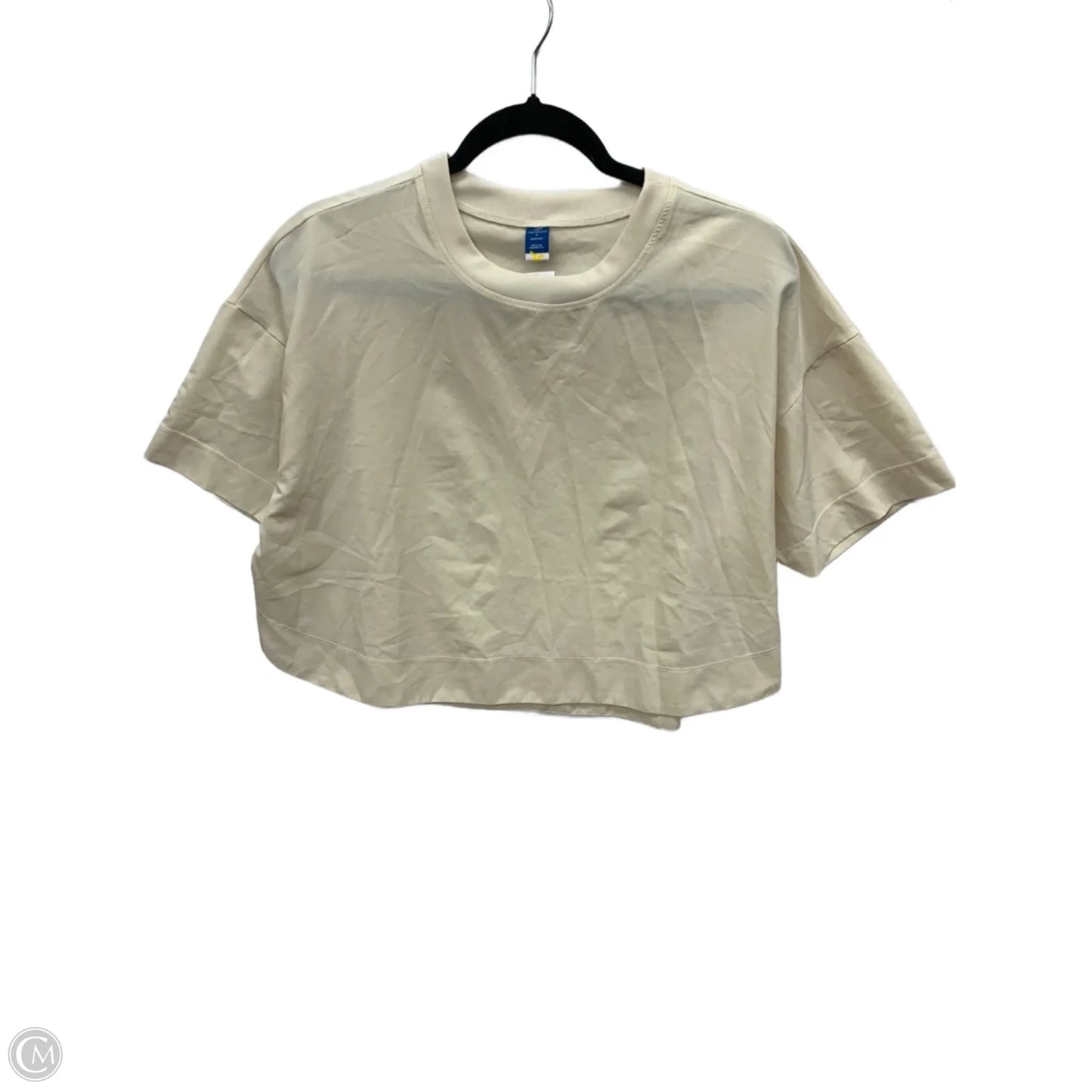 Athletic Top Short Sleeve By Old Navy In Tan, Size: S