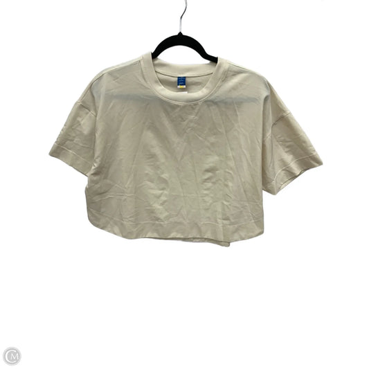 Athletic Top Short Sleeve By Old Navy In Tan, Size: S