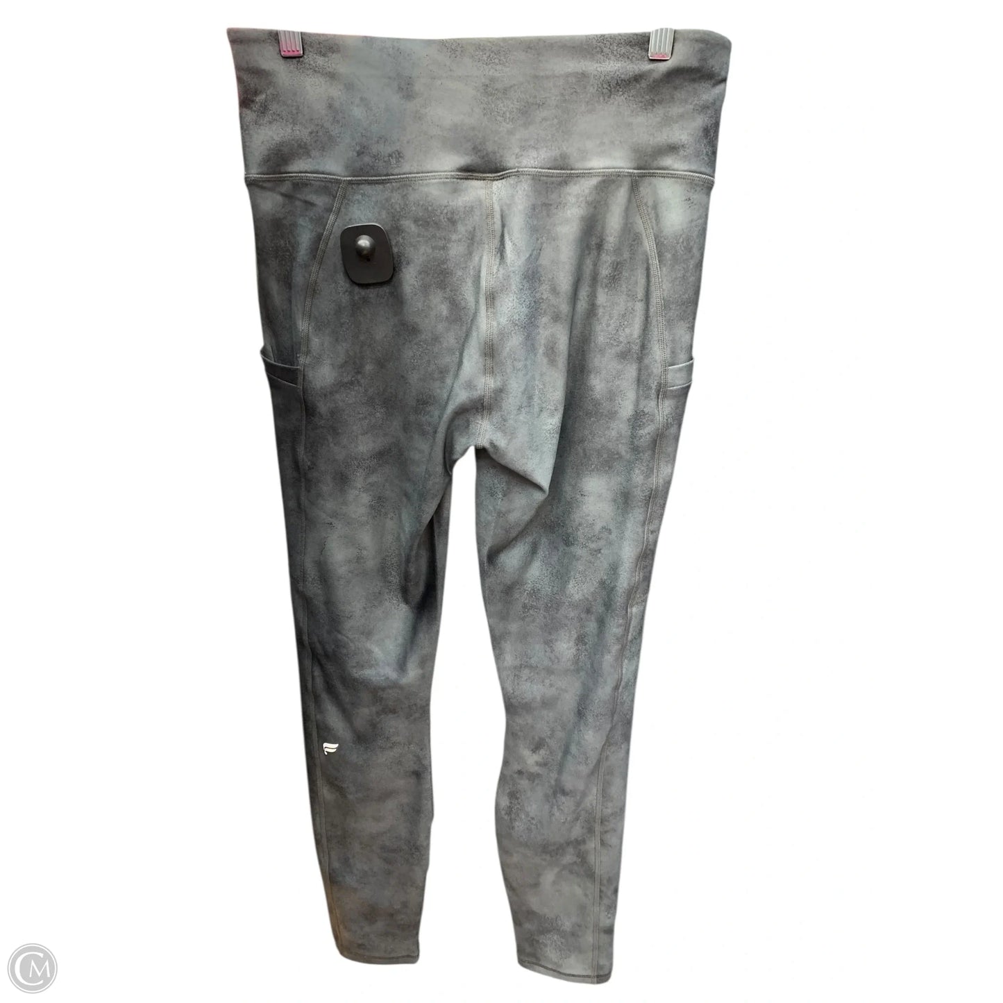 Athletic Leggings By Fabletics In Grey, Size: L