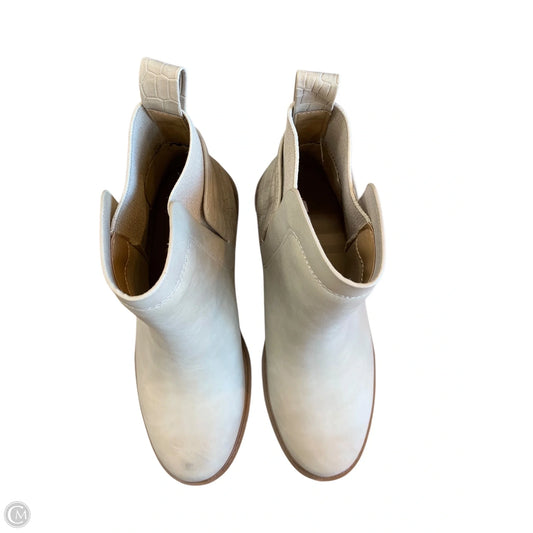 Boots Ankle Heels By Soda In Tan, Size: 5.5