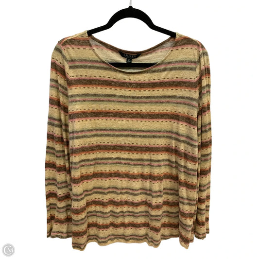 Top Long Sleeve By Lauren By Ralph Lauren In Multi-colored, Size: 2x