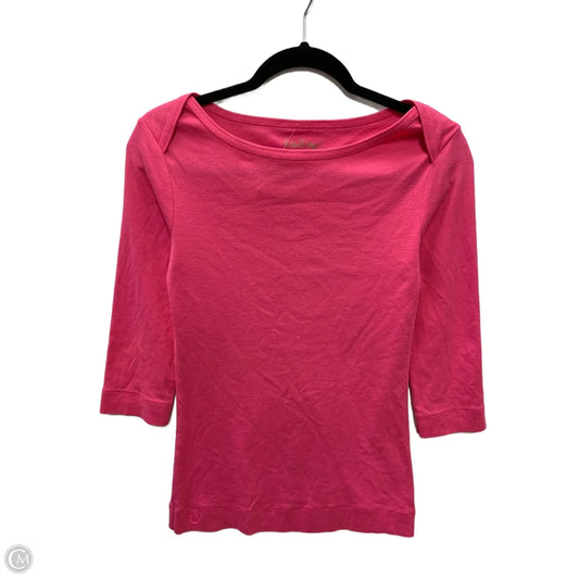 Top Long Sleeve Designer By Lilly Pulitzer In Pink, Size: S