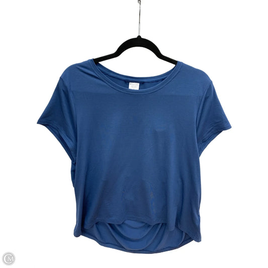 Athletic Top Short Sleeve By Athleta In Blue, Size: Xl