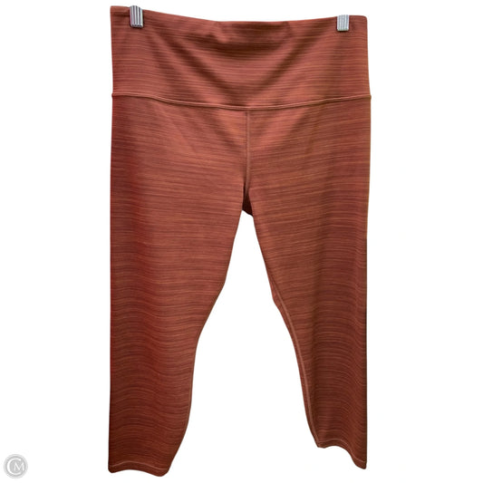 Athletic Leggings By Athleta In Orange, Size: Lp