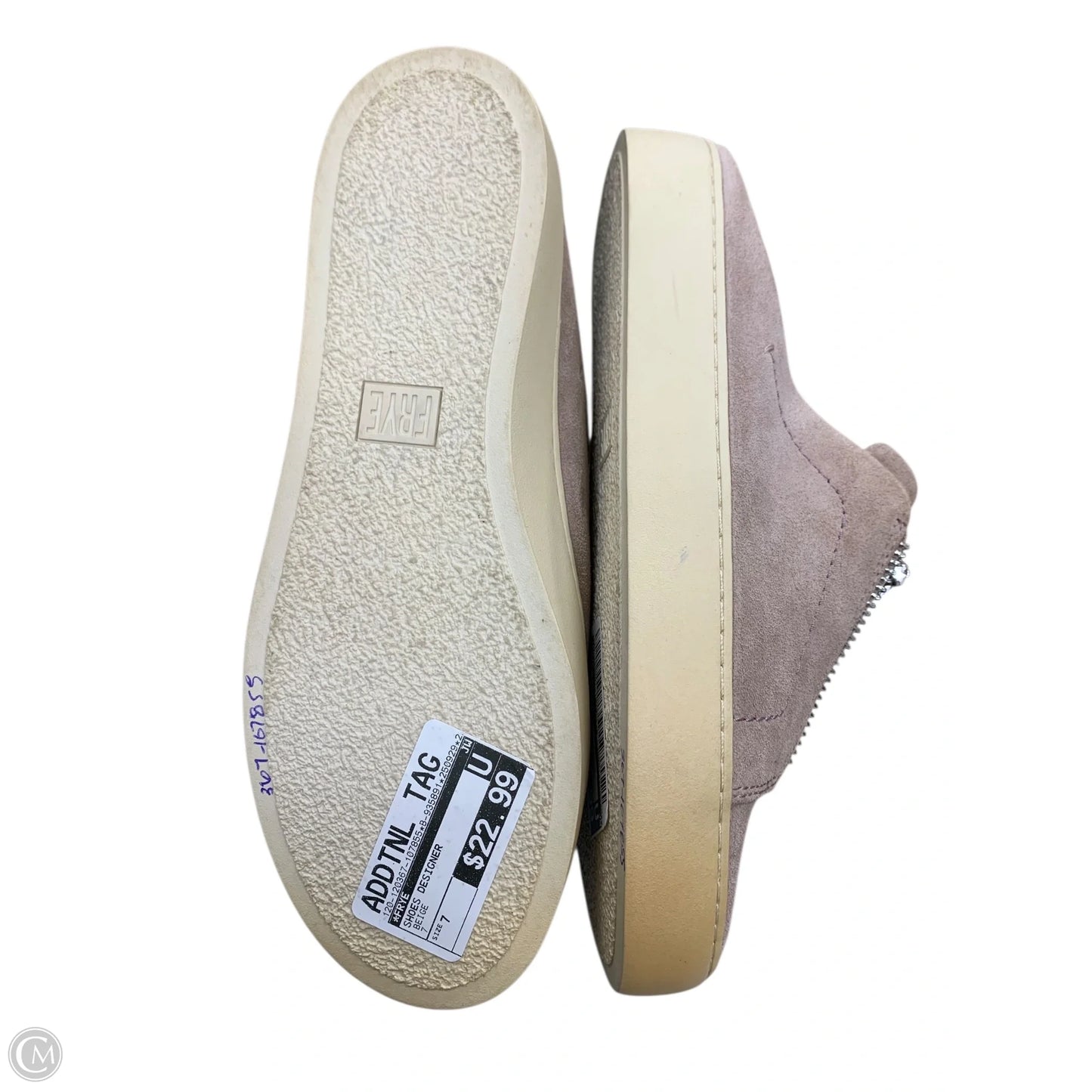 Shoes Designer By Frye In Beige, Size: 7