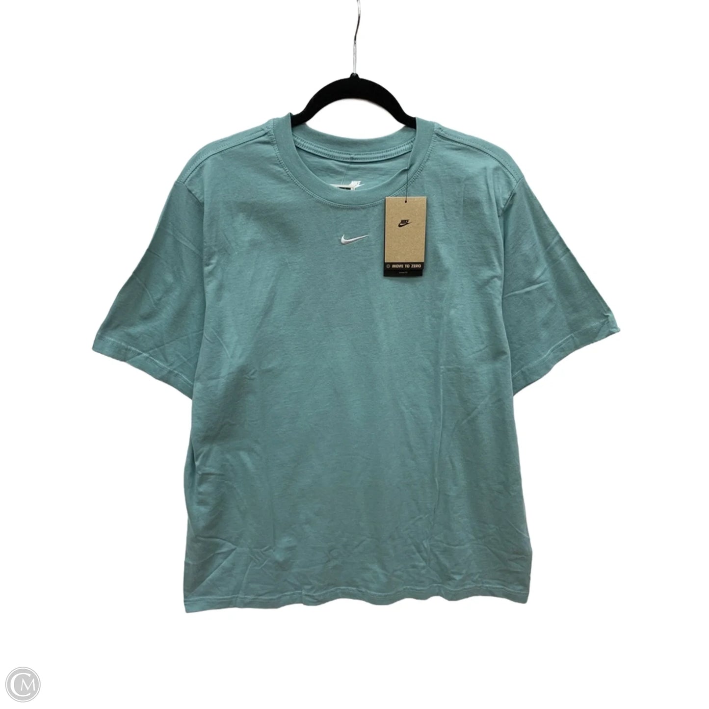 Athletic Top Short Sleeve By Nike Apparel In Blue, Size: L