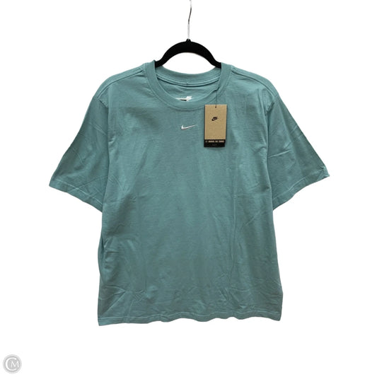 Athletic Top Short Sleeve By Nike Apparel In Blue, Size: L