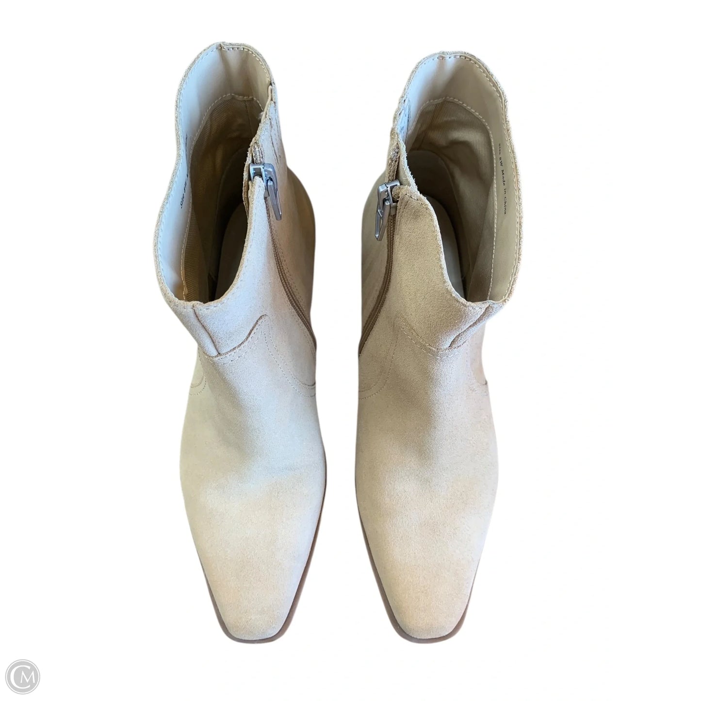 Boots Ankle Heels By Dolce Vita In Beige, Size: 8