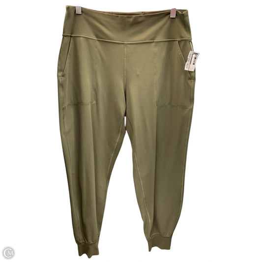 Athletic Leggings By Lululemon In Green, Size: 12