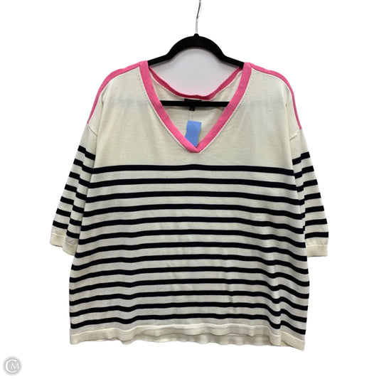 Sweater By Talbots In White, Size: 2x