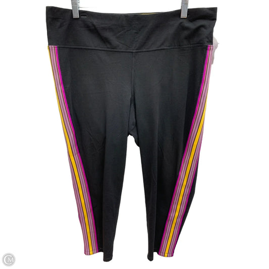 Athletic Leggings Capris By Calvin Klein In Black, Size: 2x
