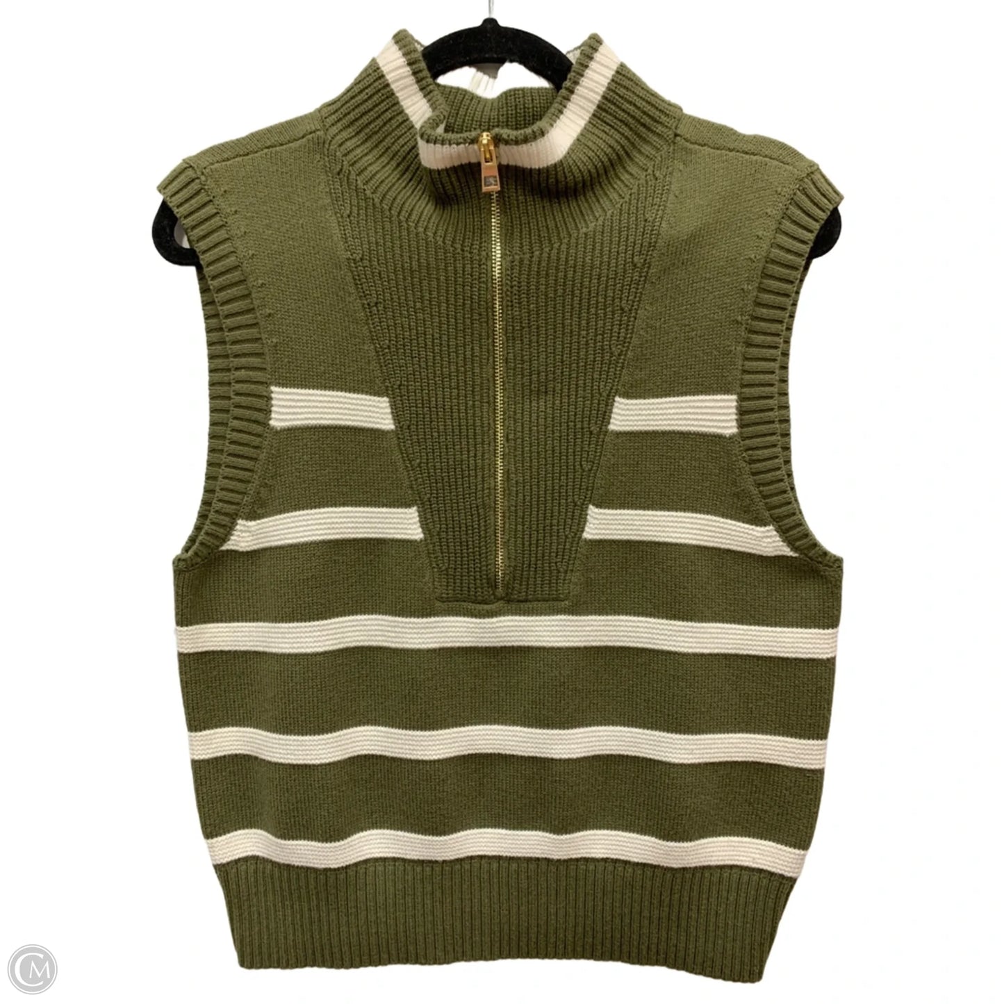 Vest Sweater By Talbots In Green, Size: S