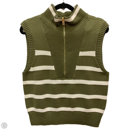 Vest Sweater By Talbots In Green, Size: S