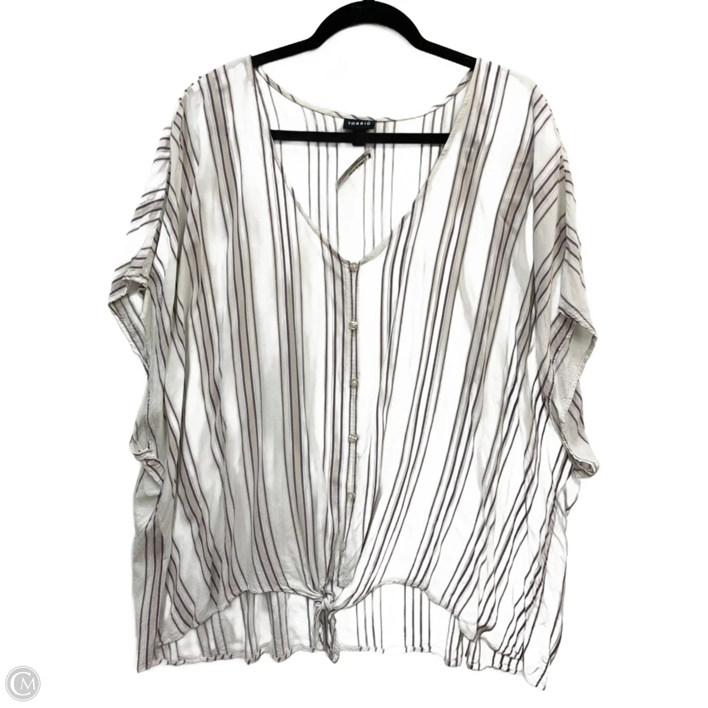 Top Sleeveless By Torrid In White, Size: 28