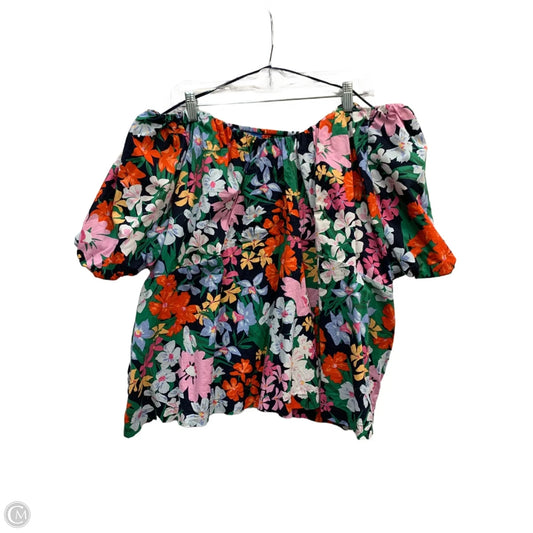 Top Short Sleeve By Old Navy In Multi-colored, Size: 4x