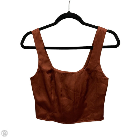 Top Sleeveless By Express In Orange, Size: Xs